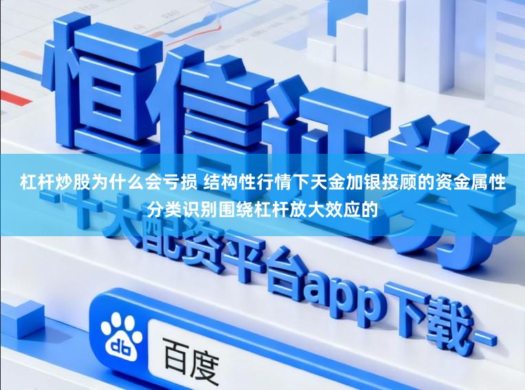 杠杆炒股为什么会亏损 结构性行情下天金加银投顾的资金属性分类识别围绕杠杆放大效应的